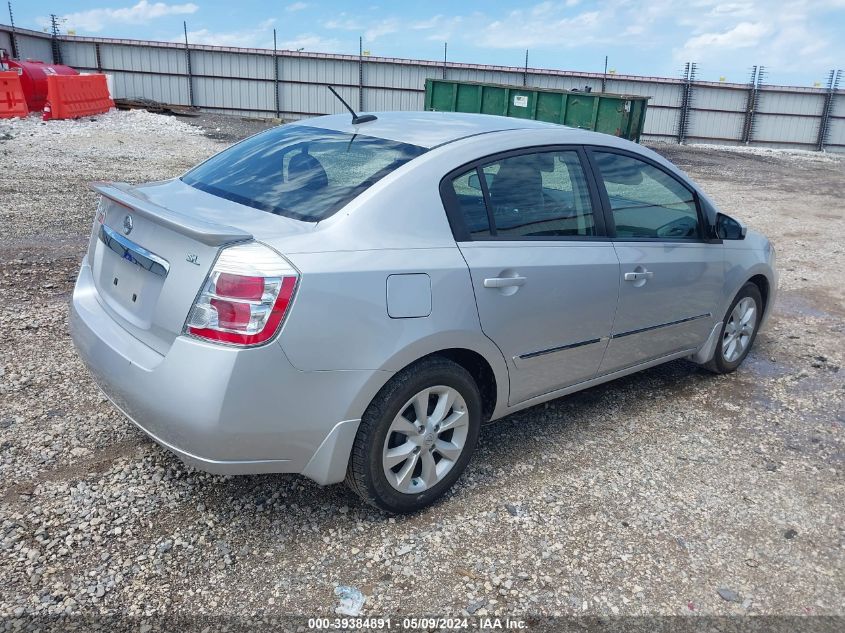 2012 Nissan Sentra 2.0 Sl VIN: 3N1AB6AP1CL763958 Lot: 39384891