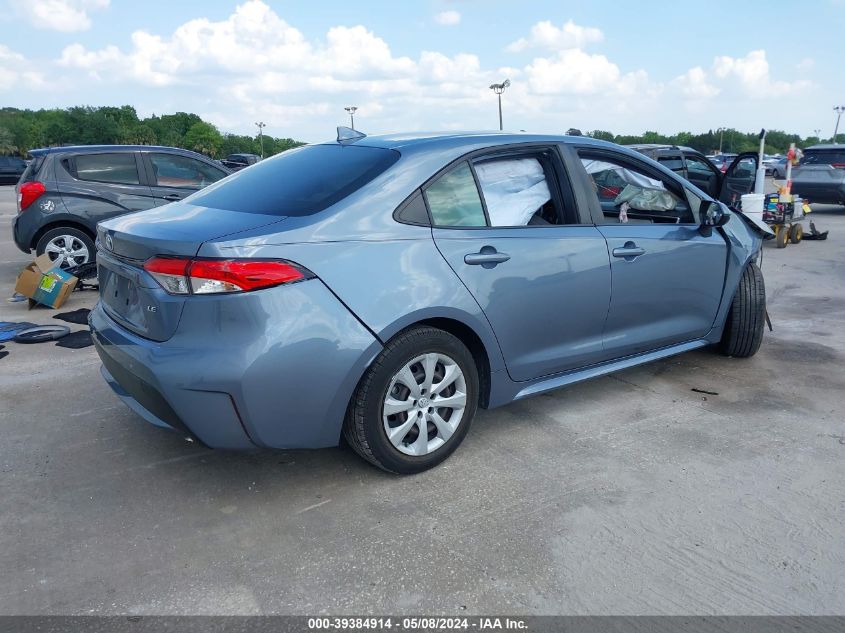 2021 Toyota Corolla Le VIN: JTDEPMAE1MJ173920 Lot: 39384914