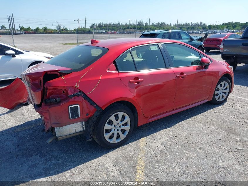 2021 Toyota Corolla Le VIN: JTDEPMAE0MJ125793 Lot: 39384934