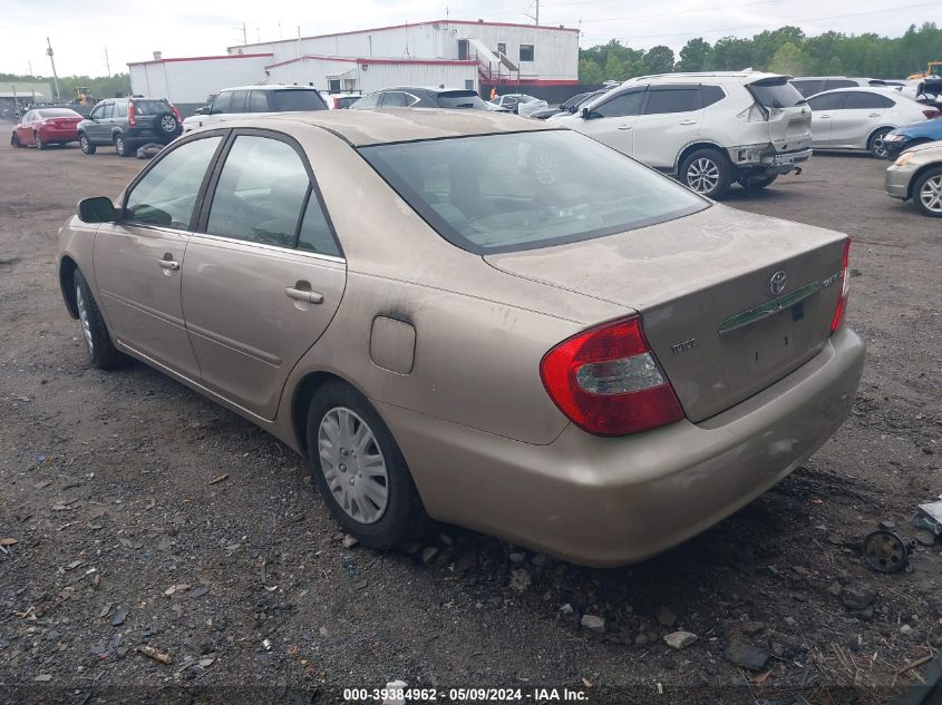 2002 Toyota Camry Le VIN: 4T1BE32K52U060051 Lot: 39384962