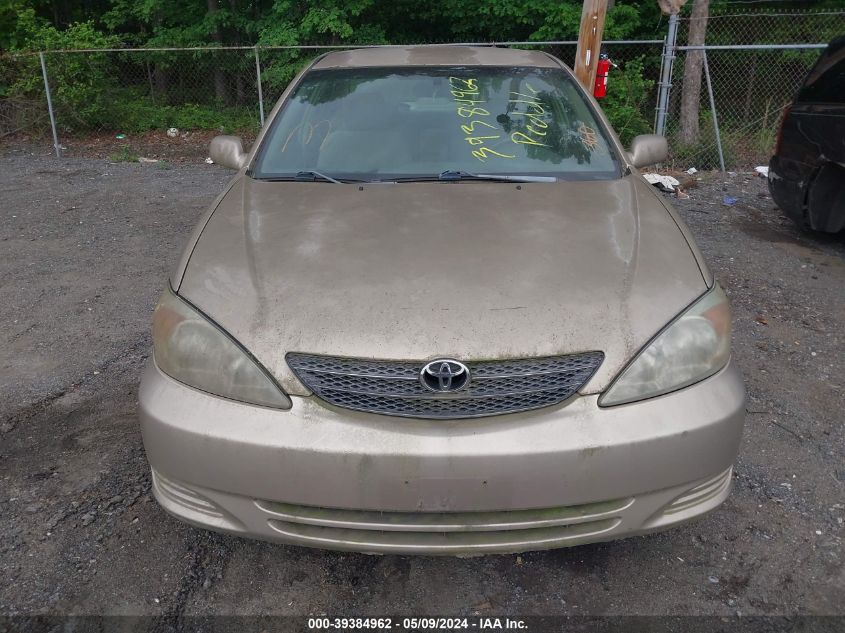 2002 Toyota Camry Le VIN: 4T1BE32K52U060051 Lot: 39384962