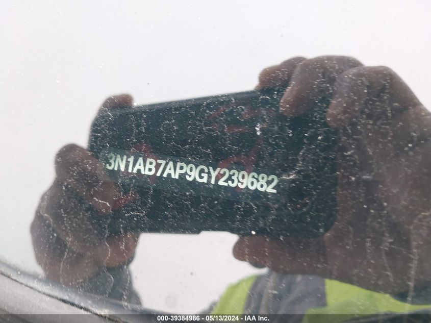 2016 Nissan Sentra S VIN: 3N1AB7AP9GY239682 Lot: 39384986
