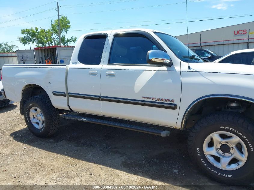 2001 Toyota Tundra Sr5 V8 VIN: 5TBBT44161S163737 Lot: 39384987