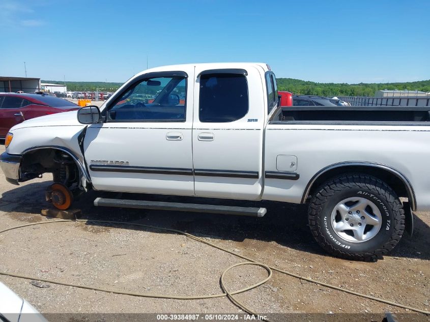 2001 Toyota Tundra Sr5 V8 VIN: 5TBBT44161S163737 Lot: 39384987