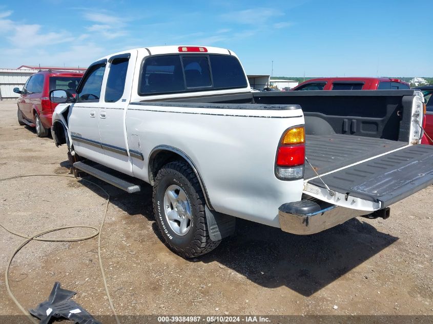 2001 Toyota Tundra Sr5 V8 VIN: 5TBBT44161S163737 Lot: 39384987