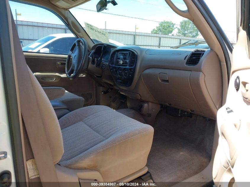 2001 Toyota Tundra Sr5 V8 VIN: 5TBBT44161S163737 Lot: 39384987