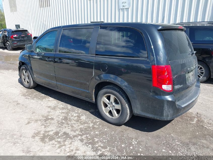 2013 Dodge Grand Caravan Sxt VIN: 2C4RDGCGXDR503222 Lot: 39385025