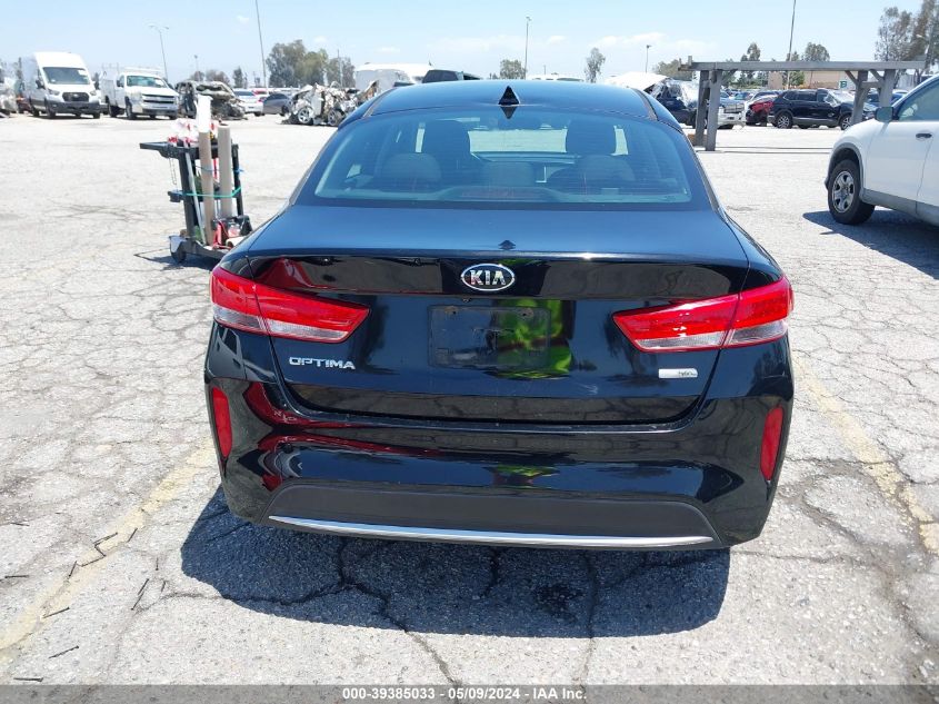 2018 Kia Optima Hybrid Premium VIN: KNAGT4LE6J5021716 Lot: 39385033