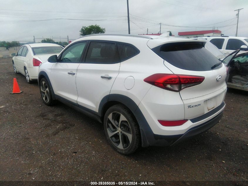 2016 Hyundai Tucson Limited VIN: KM8J3CA23GU026457 Lot: 39385035