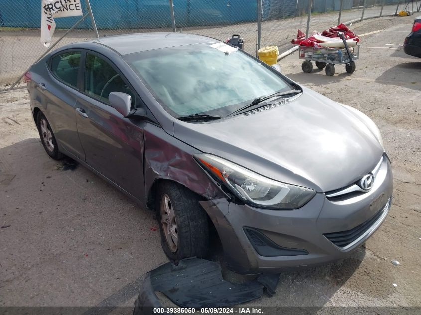 2014 Hyundai Elantra Se VIN: 5NPDH4AE9EH496650 Lot: 39385050