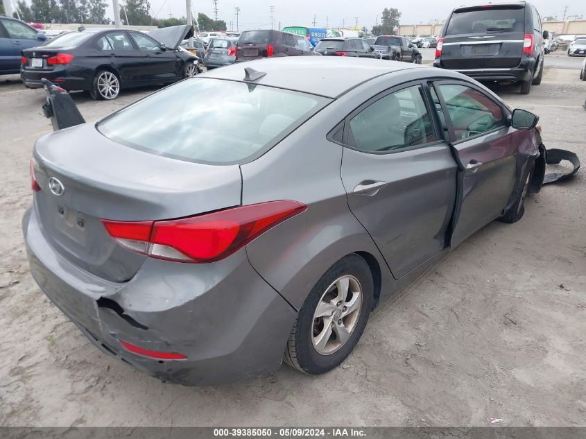 2014 Hyundai Elantra Se VIN: 5NPDH4AE9EH496650 Lot: 39385050