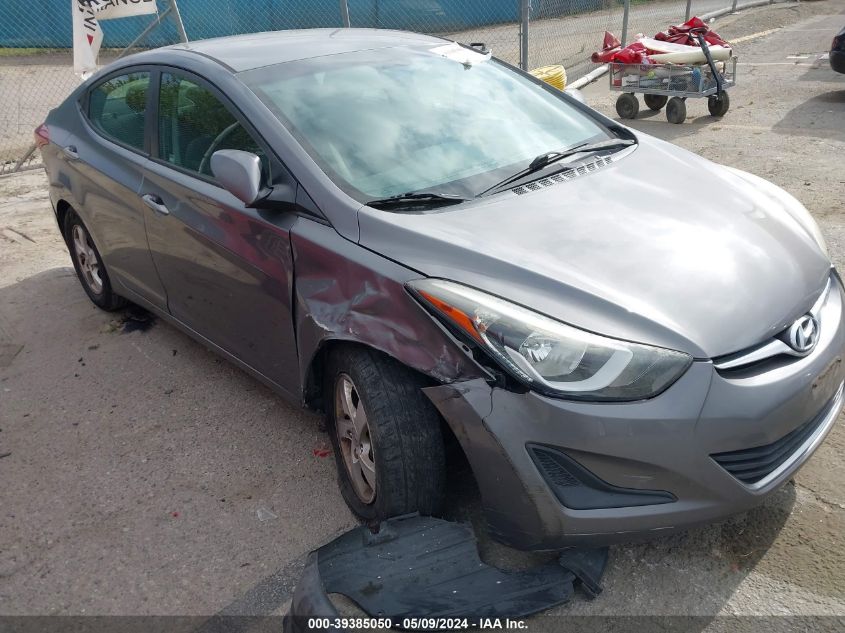 2014 Hyundai Elantra Se VIN: 5NPDH4AE9EH496650 Lot: 39385050