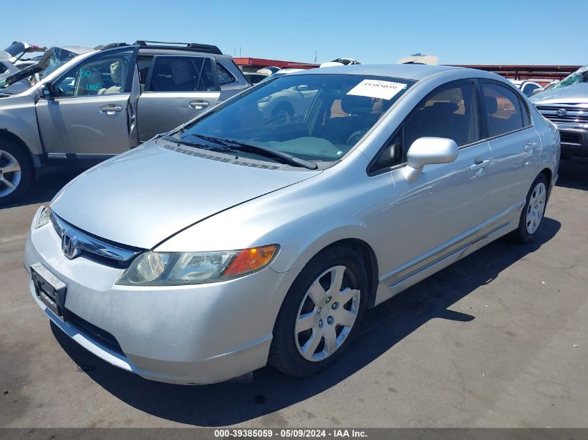 2006 Honda Civic Lx VIN: 1HGFA16536L073081 Lot: 39385059