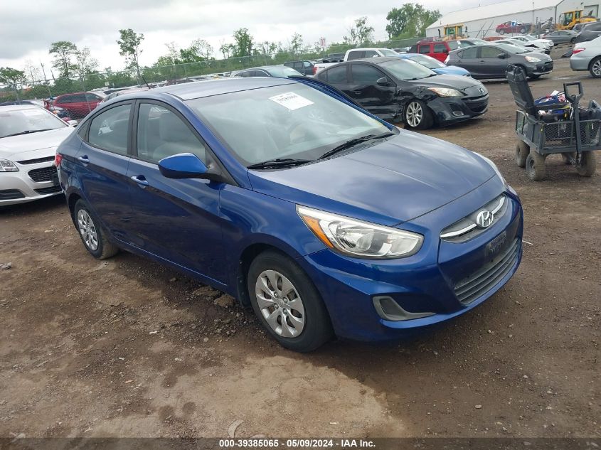 2016 Hyundai Accent Se VIN: KMHCT4AE0GU116108 Lot: 39385065