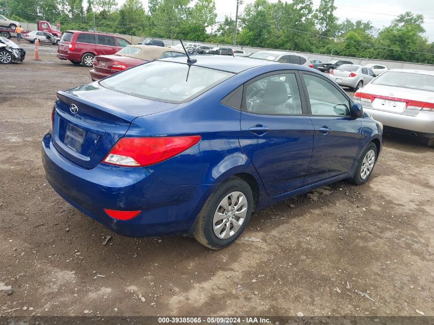 2016 Hyundai Accent Se VIN: KMHCT4AE0GU116108 Lot: 39385065