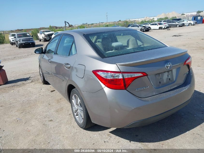 2014 Toyota Corolla Le Eco Plus VIN: 5YFBPRHEXEP111886 Lot: 39385094