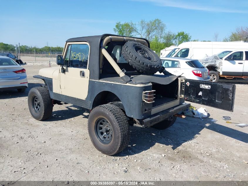 1989 Jeep Wrangler / Yj VIN: 2J4FY19E5KJ163851 Lot: 39385097