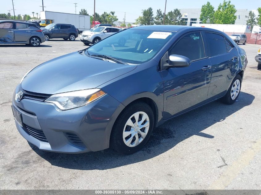 2014 Toyota Corolla Le Eco VIN: 2T1BPRHE0EC091910 Lot: 39385130