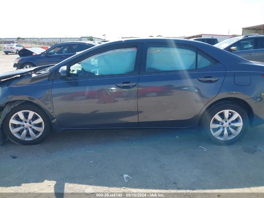 2016 Toyota Corolla Le VIN: 5YFBURHEXGP406689 Lot: 39385145