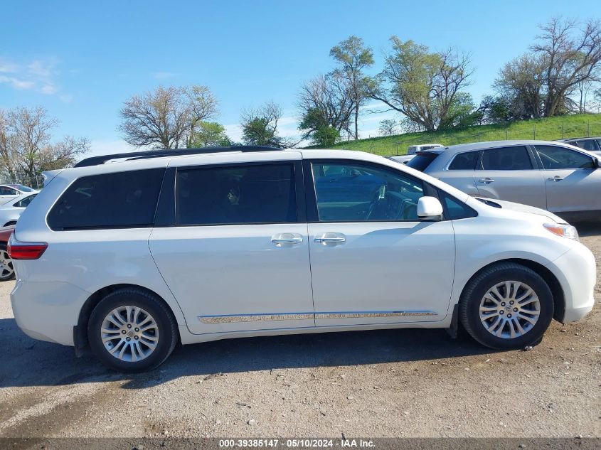 2016 Toyota Sienna Xle 8 Passenger VIN: 5TDYK3DC2GS753667 Lot: 39385147