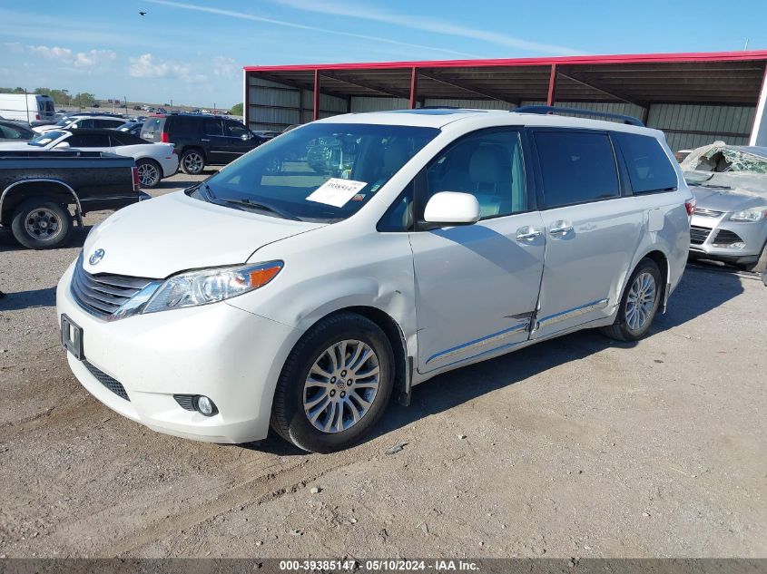 2016 Toyota Sienna Xle 8 Passenger VIN: 5TDYK3DC2GS753667 Lot: 39385147