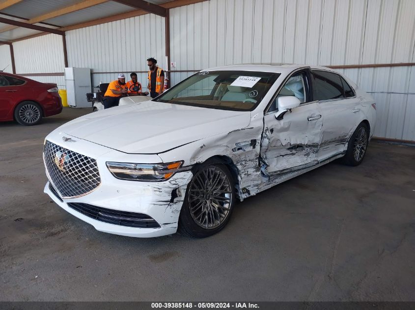 2021 Genesis G90 5.0 Ultimate Awd VIN: KMTF54PH6MU089278 Lot: 39385148