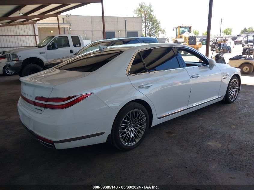 2021 Genesis G90 5.0 Ultimate Awd VIN: KMTF54PH6MU089278 Lot: 39385148