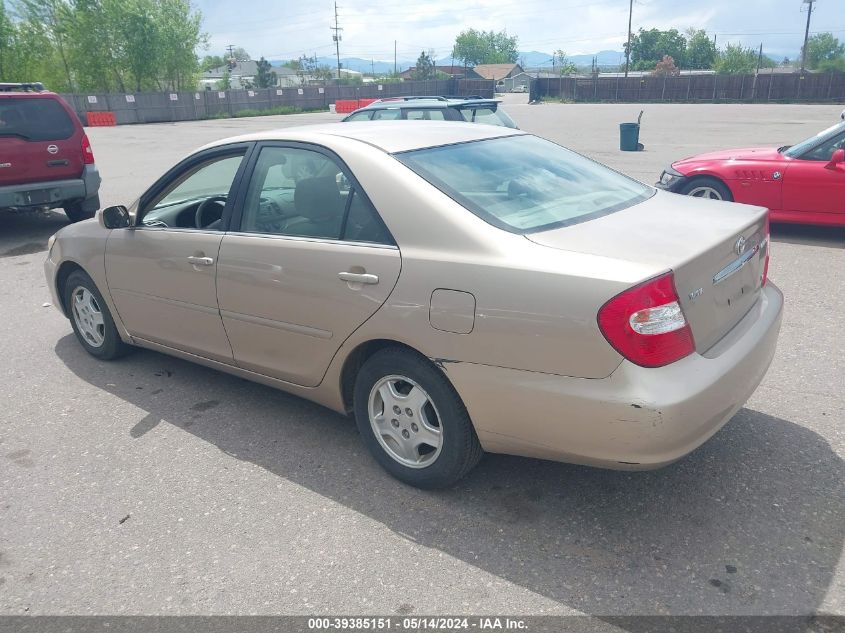 2002 Toyota Camry Le V6 VIN: 4T1BF30KX2U026249 Lot: 39385151