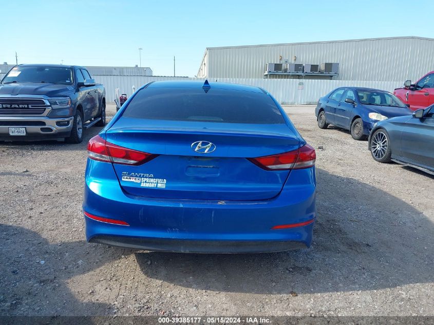 2018 Hyundai Elantra Sel VIN: 5NPD84LF9JH345291 Lot: 39385177