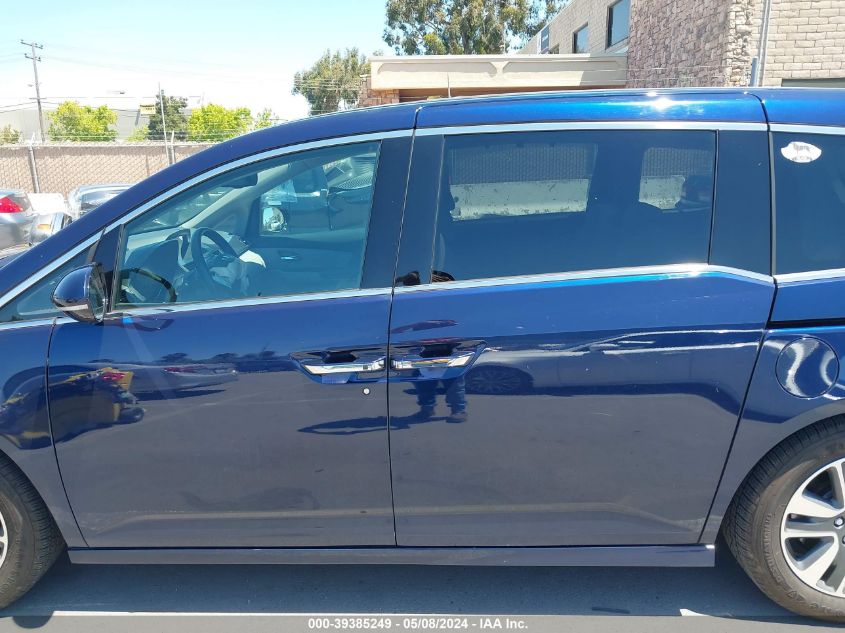 2014 Honda Odyssey Touring/Touring Elite VIN: 5FNRL5H90EB021244 Lot: 39385249