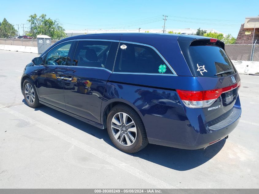 2014 Honda Odyssey Touring/Touring Elite VIN: 5FNRL5H90EB021244 Lot: 39385249