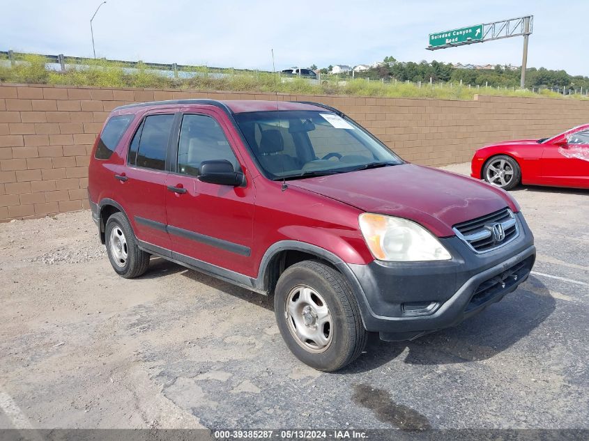 2004 Honda Cr-V Lx VIN: JHLRD684X4C022343 Lot: 39385287