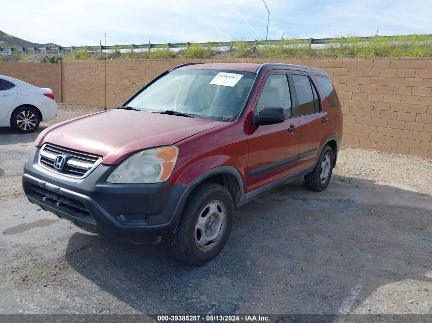 2004 Honda Cr-V Lx VIN: JHLRD684X4C022343 Lot: 39385287