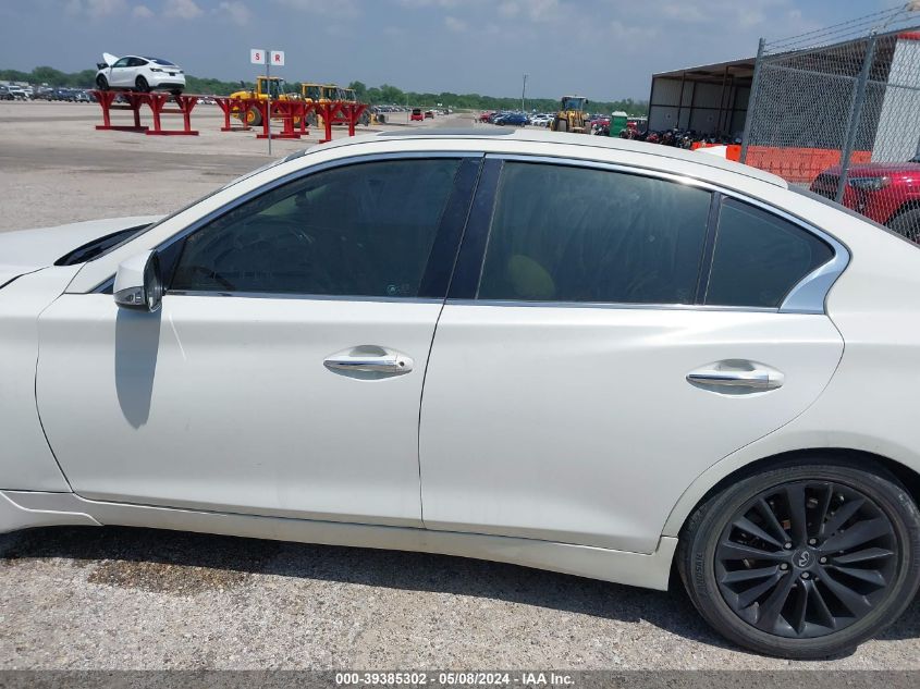 2019 Infiniti Q50 3.0T Luxe VIN: JN1EV7AP7KM516737 Lot: 39385302