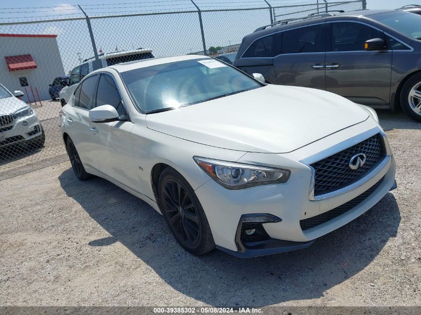 2019 Infiniti Q50 3.0T Luxe VIN: JN1EV7AP7KM516737 Lot: 39385302