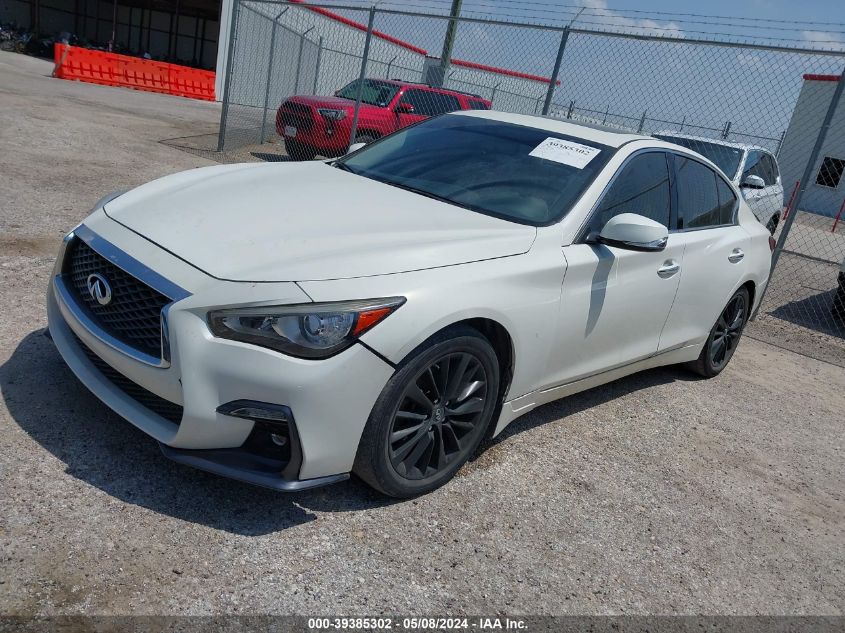 2019 Infiniti Q50 3.0T Luxe VIN: JN1EV7AP7KM516737 Lot: 39385302