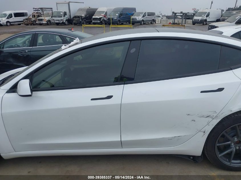 2022 Tesla Model 3 Long Range Dual Motor All-Wheel Drive VIN: 5YJ3E1EB8NF340925 Lot: 39385337