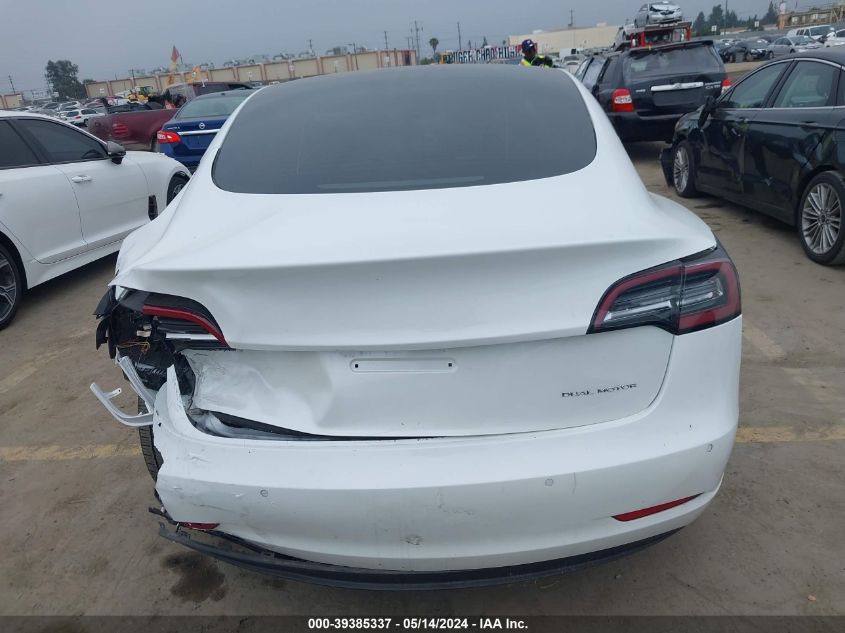 2022 Tesla Model 3 Long Range Dual Motor All-Wheel Drive VIN: 5YJ3E1EB8NF340925 Lot: 39385337