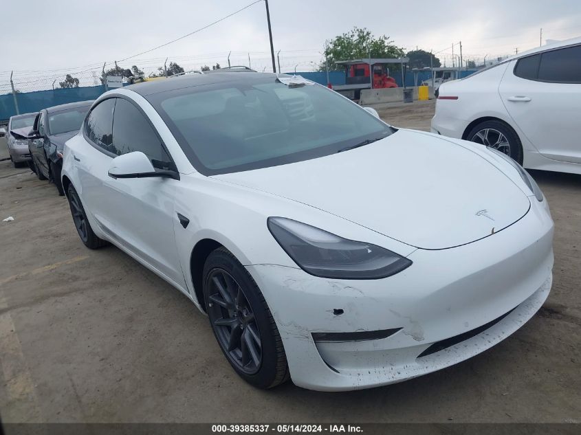 2022 Tesla Model 3 Long Range Dual Motor All-Wheel Drive VIN: 5YJ3E1EB8NF340925 Lot: 39385337