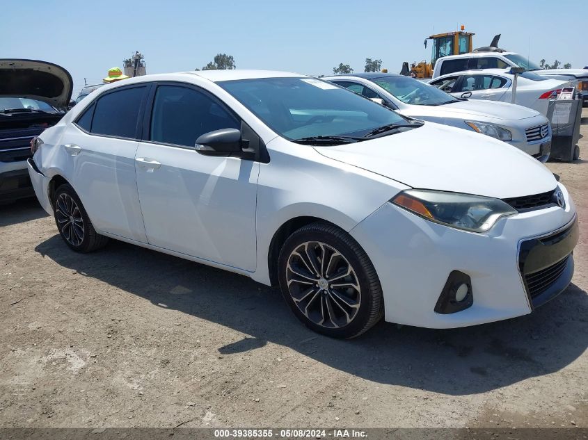 2014 Toyota Corolla S Plus VIN: 5YFBURHEXEP058700 Lot: 39385355