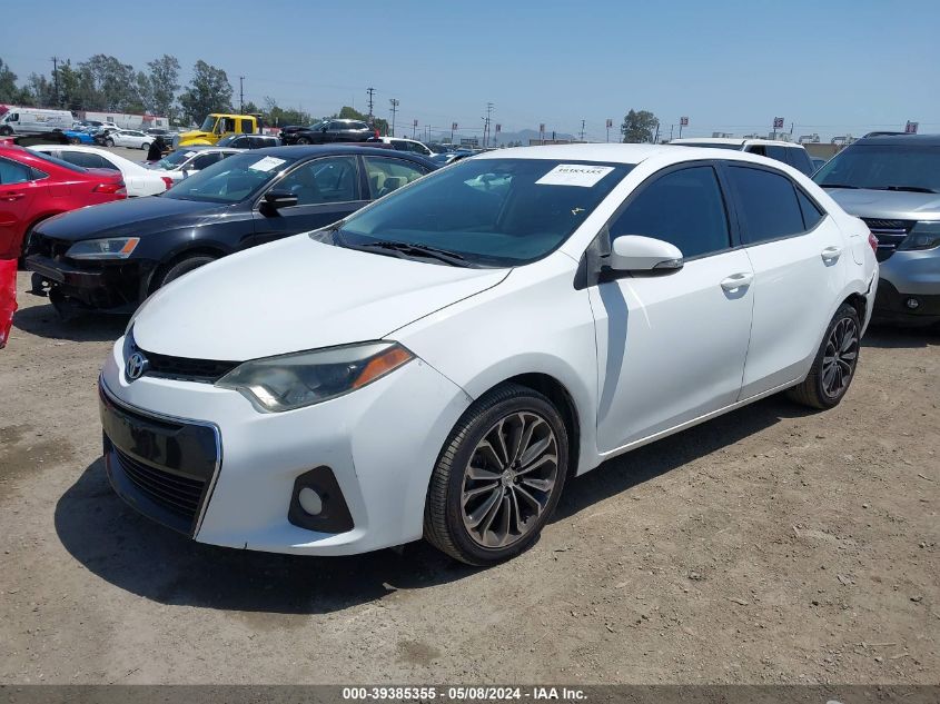 2014 Toyota Corolla S Plus VIN: 5YFBURHEXEP058700 Lot: 39385355