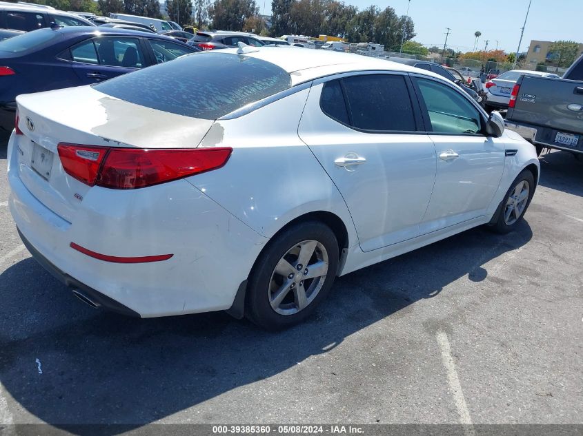 2015 Kia Optima Lx VIN: 5XXGM4A78FG384414 Lot: 39385360