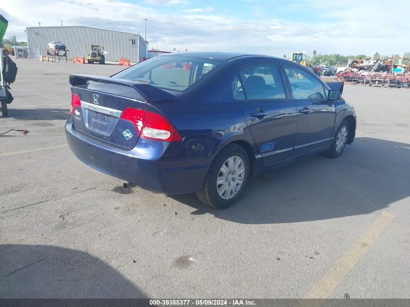 2009 Honda Civic Gx VIN: 1HGFA46549L001182 Lot: 39385377