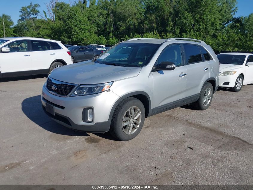 2014 Kia Sorento Lx VIN: 5XYKTCA62EG447189 Lot: 39385412