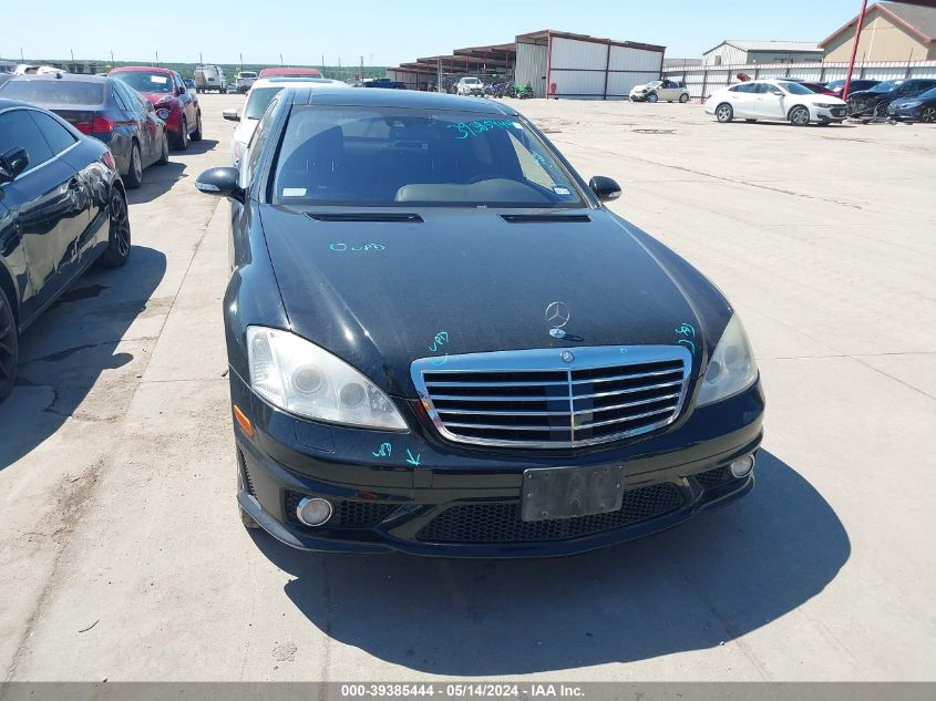 2007 Mercedes-Benz S 65 Amg VIN: WDDNG79X37A100954 Lot: 39385444