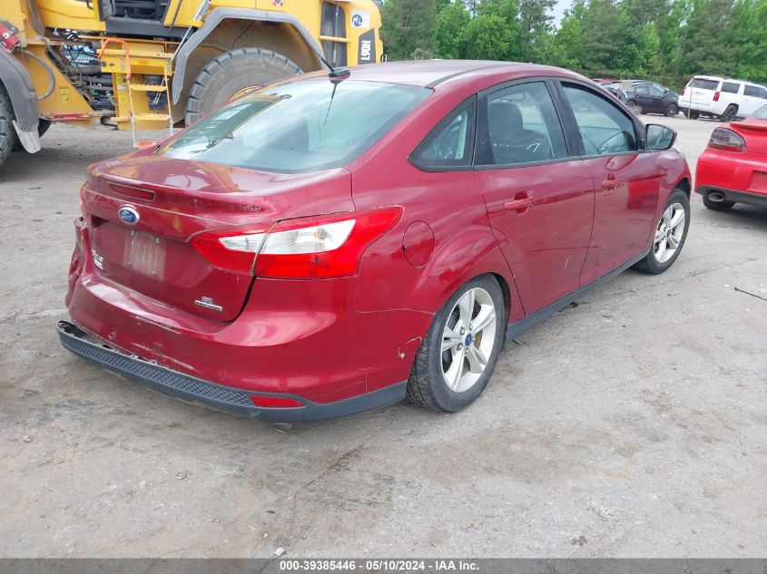 2014 Ford Focus Se VIN: 1FADP3F22EL458576 Lot: 39385446