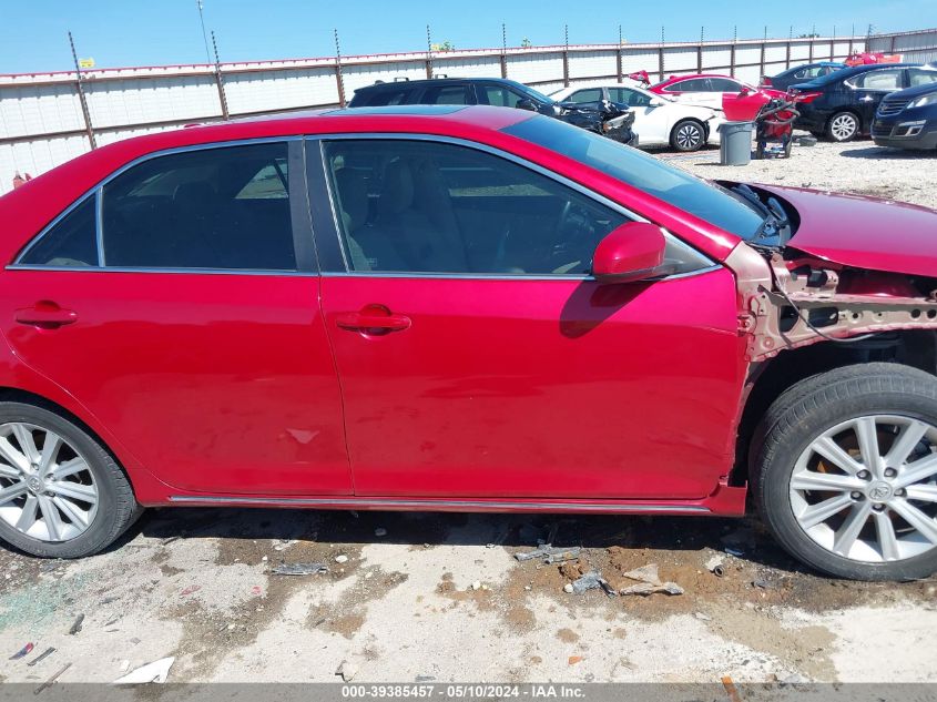 2012 Toyota Camry Xle VIN: 4T4BF1FK8CR216182 Lot: 39385457