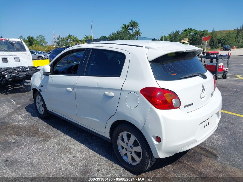 2015 Mitsubishi Mirage Rf VIN: ML32A4HJ3FH060393 Lot: 39385490