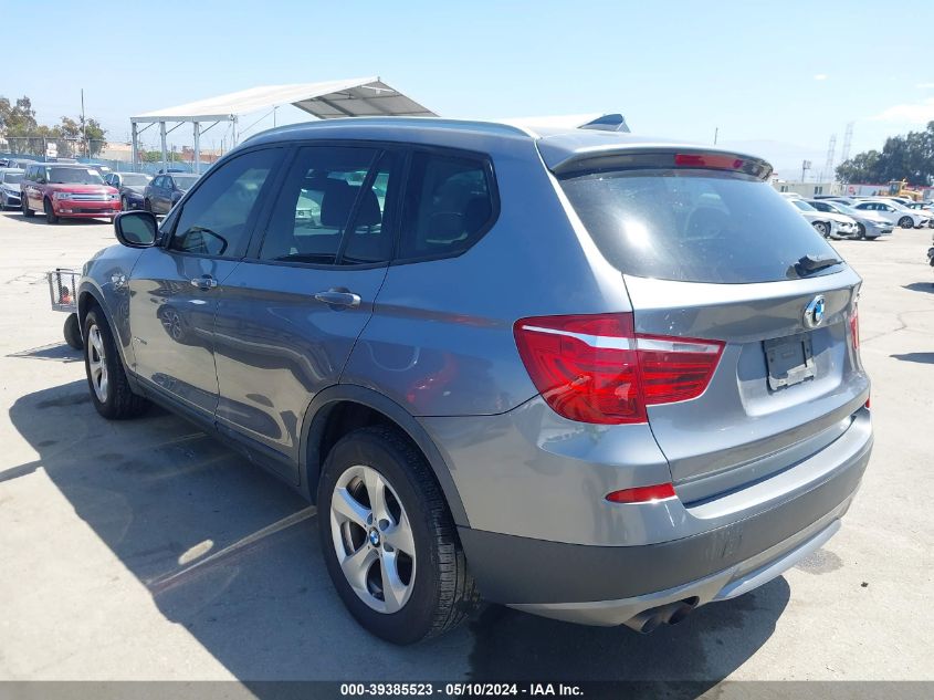 2011 BMW X3 xDrive28I VIN: 5UXWX5C55BL712336 Lot: 39385523