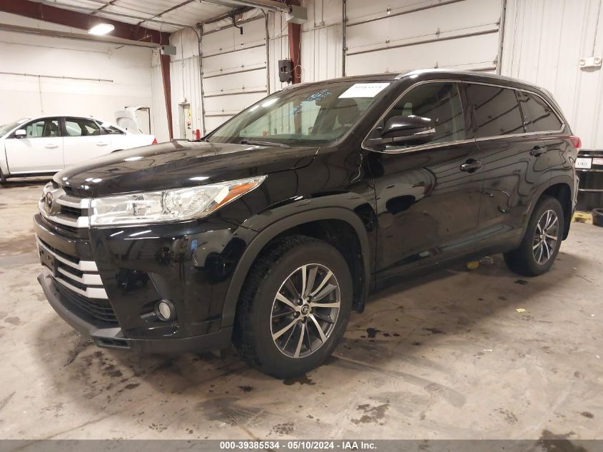 2018 Toyota Highlander Xle VIN: 5TDJZRFH9JS535676 Lot: 39385534